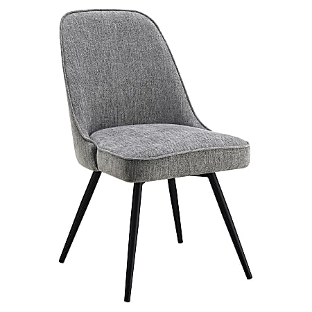 Office Star™ Martel Swivel Chair, Charcoal/Black