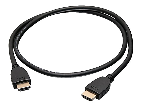 C2G 10t 4K HDMI Cable with Ethernet - High Speed - UltraHD Cable - M/M - HDMI cable with Ethernet - HDMI male to HDMI male - 10 ft - shielded - black