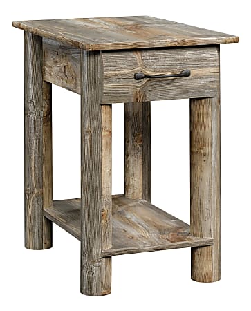 Sauder® Boone Mountain Side Table, 23-7/8"H x 15-7/8"W x 22-5/8"D, Rustic Cedar