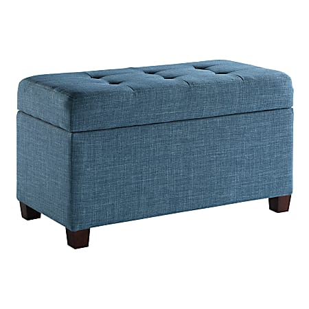 Office Star™ Metro Storage Ottoman, Blue