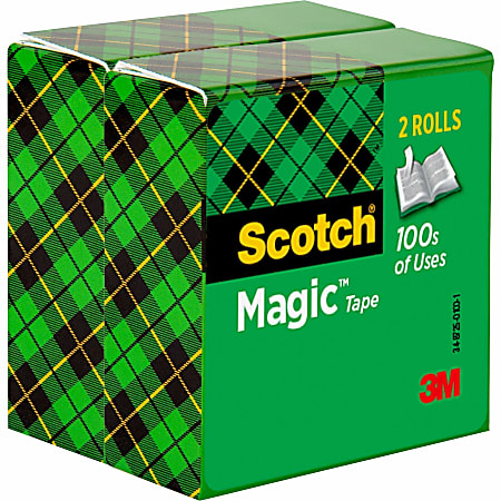 Scotch® Magic™ Tape, 0.75" x 216', Clear, Pack Of 12 Rolls