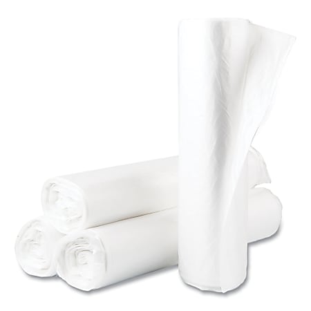 High-Density Commercial Can Liners Value Pack, 45 gal, 14 mic, 40