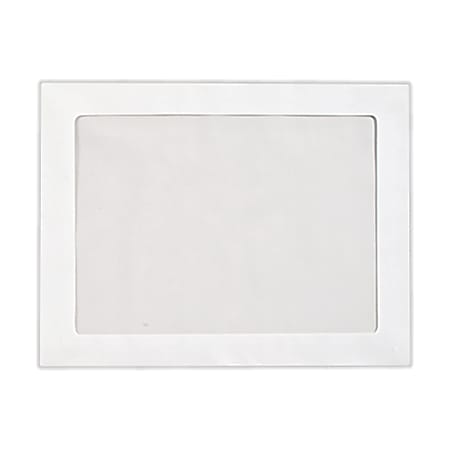 LUX #9 Full-Face Window Envelopes, Middle Window, Self-Adhesive, Bright White, Pack Of 50