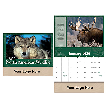 American Wildlife Wall Calendar Office Depot