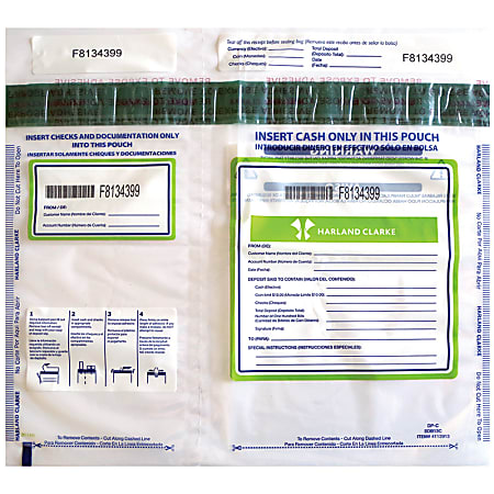 Custom Tamper-Evident Compartment Style Plastic Security Bags,