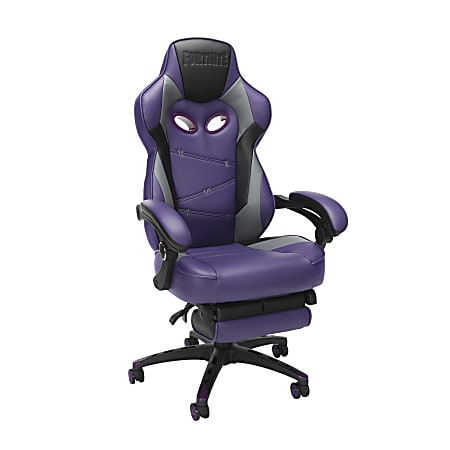 Respawn Fortnite RAVEN Xi Gaming Chair PurpleGrayBlack Office Depot