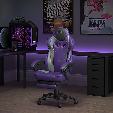 Respawn Fortnite RAVEN Xi Gaming Chair PurpleGrayBlack - Office Depot