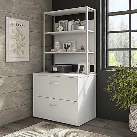 2 drawer file store cabinet with shelves