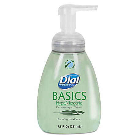 Dial® Basics Foam Hand Soap, Unscented, 7.5 Oz Bottle