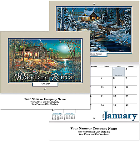 Woodland Retreat Wall Calendar