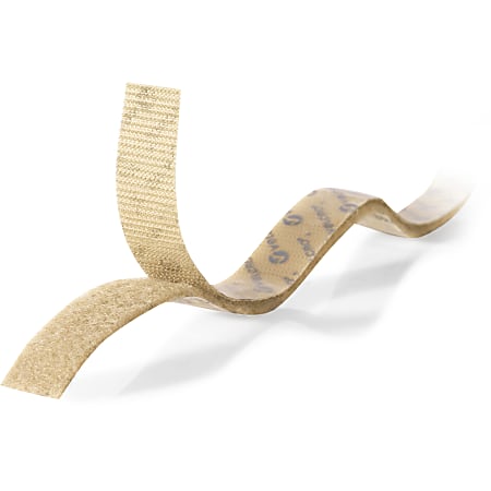 VELCRO Brand Sticky Back Tape Roll 0.75 W x 15L Beige Office Depot