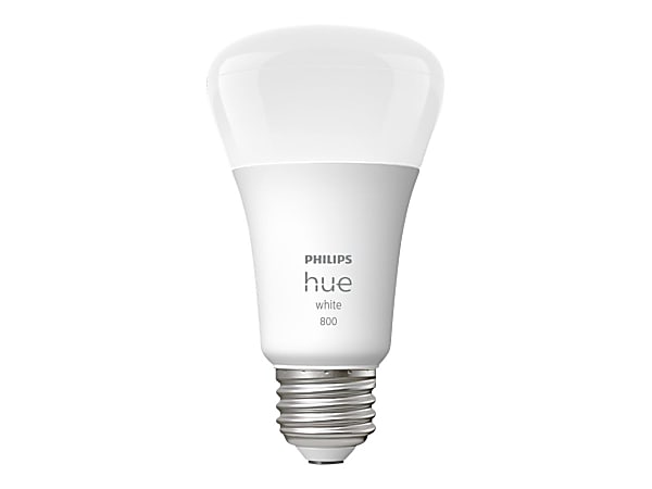 Philips Hue LED Light Bulb - 9.50 W - 60 W Incandescent Equivalent Wattage - 800 lm - A19 Size - White - 476977