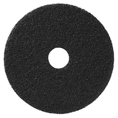 Americo® Pad for Stripping Floors, 17" Diameter, Black, Box Of 5