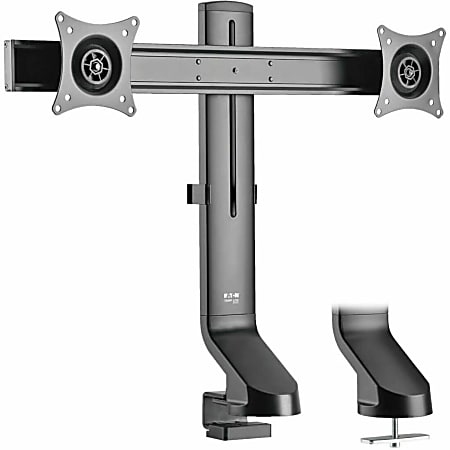 Eaton Tripp Lite Series Dual-Display Monitor Arm with Desk Clamp and Grommet - Adjustable, 17" to 27" Monitors - Mounting kit -  - DDR1727DC