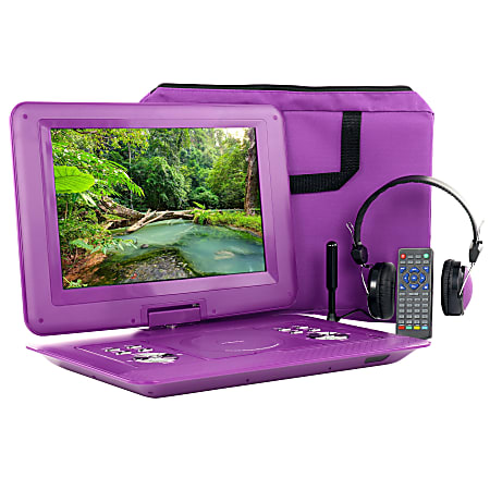 Trexonic Portable DVD Player With Swivel TFT LCD Screen 14.1