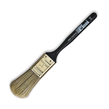 Bob Ross Paint Brush, 1", Oval Bristle, White