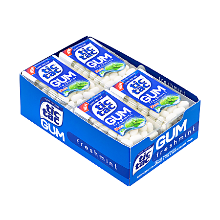 Tic Tac Sugar Free Freshmint Gum 56 Pieces Per Container