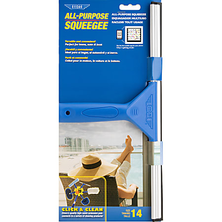 Ettore All-purpose Squeegee - Rubber Blade - Plastic Handle - 6.5 Ettore All-purpose Squeegee - Rubber Blade - Plastic Handle - 6.5