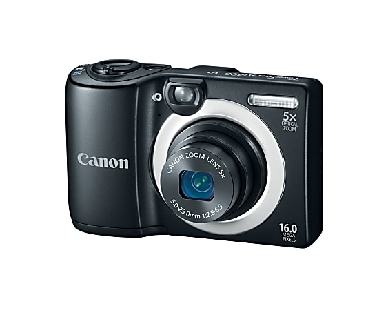 Canon PowerShot A1400 16 Megapixel Compact Camera Black 2.7
