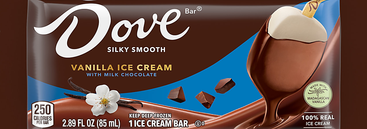 Dove Chocolate Milk Chocolate Ice Cream Bar, 2.89 Oz, Total Qty 1