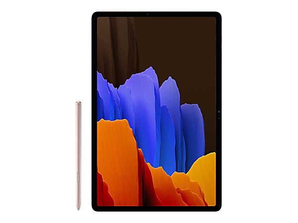 Samsung Galaxy Tab S7+ - Tablet - Android - 128 GB - 12.4" Super AMOLED (2800 x 1752) - microSD slot - mystic bronze