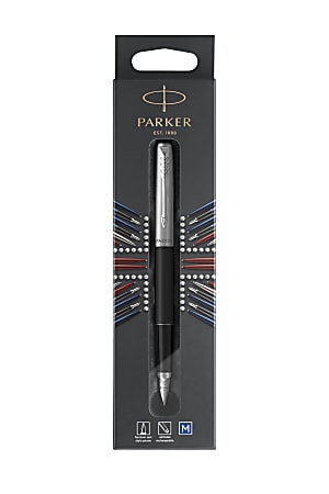 Parker Jotter Fountain Pen Medium Point mm BlackStainless