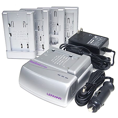 Lenmar® Omnisource Lithium-Ion Camcorder/Digital Camera Battery Charger For Canon, JVC, Minolta, Nikon, Panasonic, Samsung And Sony Batteries