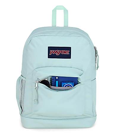 Jansport Cross Town Plus Backpack With 15 Laptop Pocket Fresh Mint Office Depot