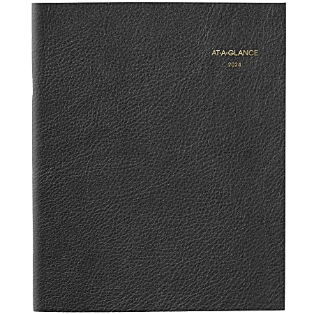 2024-2025 AT-A-GLANCE® Executive 13-Month Monthly Padfolio Refill For 70-290, 9" x 11", Black, January 2024 To January 2025, 7090910