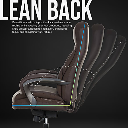 Shaquille ONeal Maximos Big Tall Ergonomic Vegan Leather High Back