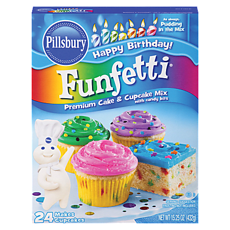 Pillsbury® Happy Birthday Funfetti Cake Mix, Vanilla, 15.25 Oz