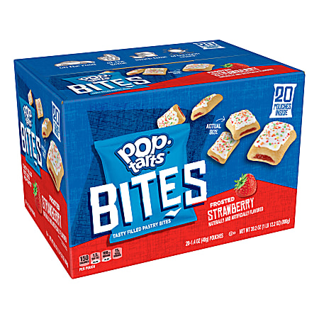Pop-Tarts Bites Frosted Strawberry, 1.4 oz, 20 Count