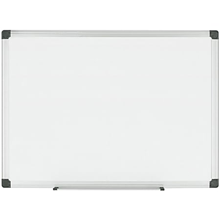 Bi-silque Bi Office® Maya Magnetic Dry-Erase Whiteboard, 960" x 484", Aluminum Frame With Silver Finish