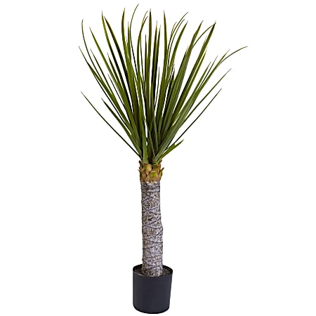 Nearly Natural 3&#x27;H Plastic Yucca Tree With Pot,
