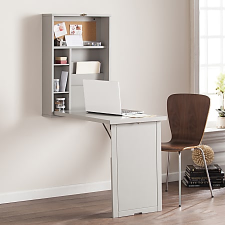 Work Concept Convertible Hidden Desk With Storage