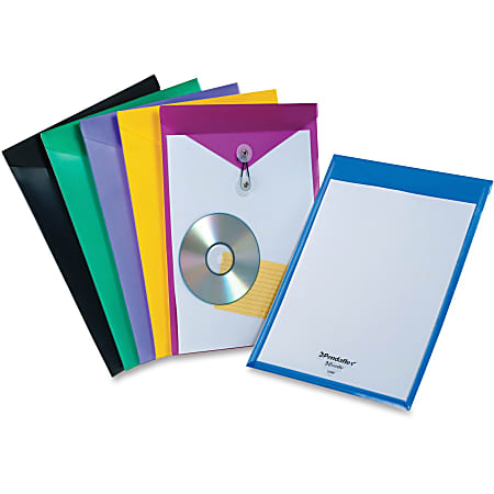 Pendaflex® ViewFront™ Poly Envelope, #2 (8 1/2" x 11"), Assorted Colors (No Color Choice)