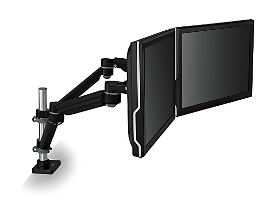 3M™ MA260MB Adjustable Dual-Monitor Arm, Black