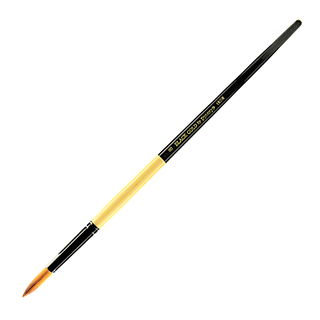 Dynasty Long-Handled Paint Brush 1526R, Size 8, Round Bristle, Nylon, Multicolor