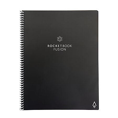 Rocketbook Fusion Smart Notebook Letter Size 8.5" x 11" Brand New Black