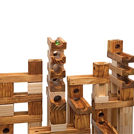 Ideal Amaze N Marbles 60 Piece Classic Wood Construction Set