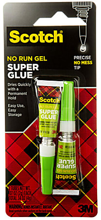 Scotch® Gel Super Glue, 0.07 Oz, Pack Of 2