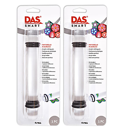 DAS Acrylic Rollers, Clear, Pack Of 2 Rollers