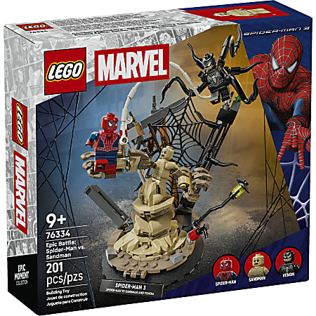 LEGO Super Heroes Epic Battle: Spider-Man vs. Sandman Building Blocks Set, Total Qty 1