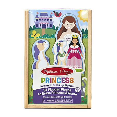 Melissa & Doug Pretend Play Educational Toys, Princess Magnetic Dress-Up Play Set