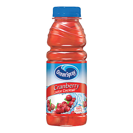 Ocean Spray Cranberry Juice, 15.2 Oz, Pack Of 12