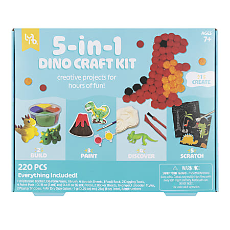Little Yellow Bicycle&reg; 5-in-1 Dinosaur Craft Kit