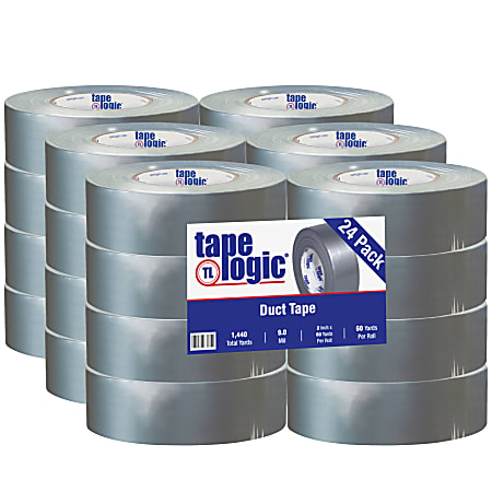 Tape Logic® 9 Mil Duct Tape 2" x 60 yds. Silver (Pack of 24)