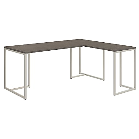 kathy ireland® Office by Bush Business Furniture Method 72"W L Shaped Desk with 30"W Return, Cocoa, Standard Delivery