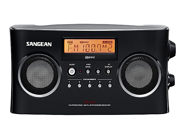 Sangean Radio Tuner - 5 x AM, 5 x FM - LCD Display - Headphone - 6 x C