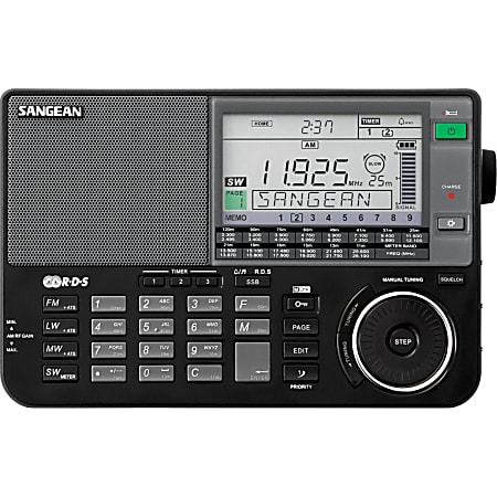 Sangean ATS-909X Radio Tuner - FM, LW, MW, SW PresetsLCD Display - 4 x AA